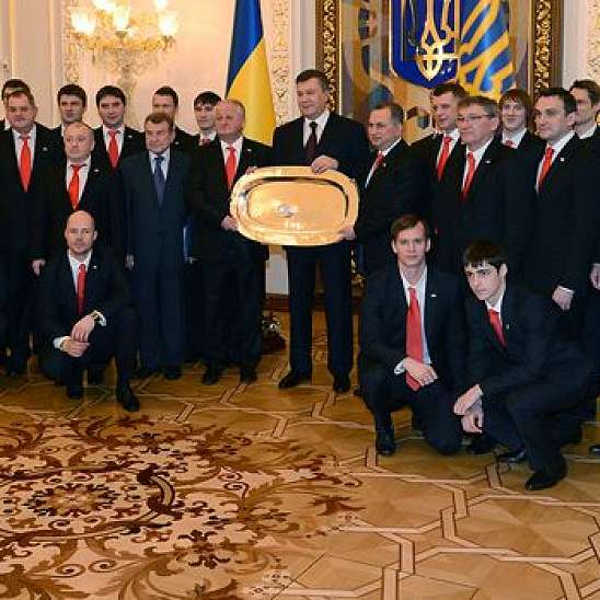 ХК "Донбасс" в гостях у Президента Украины