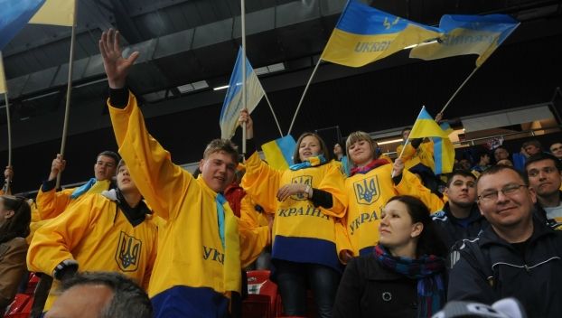 Модульное шоу  на матче украинской сборной