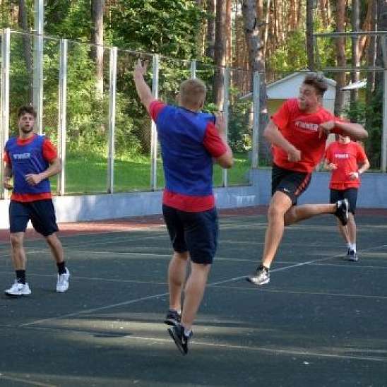 Игровая тренировка ХК "Донбасс": гандбол
