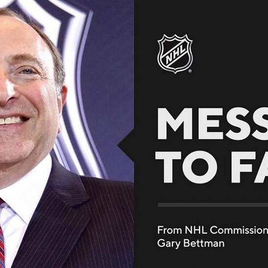 Комиссионер НХЛ написал письмо болельщикам