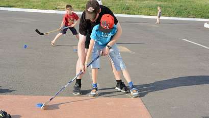 Літні тренування біля ЛА "Альтаїр": хокеісти